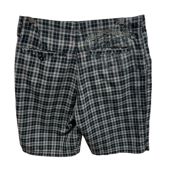 Quicksilver men’s plaid shorts skater grunge Y2K size 30 - Picture 2 of 7